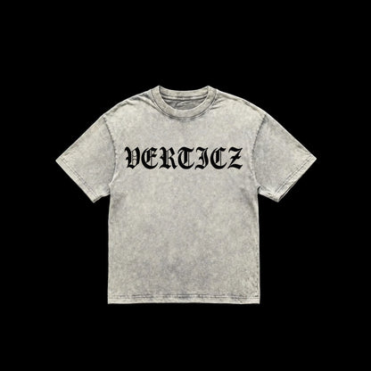 White Acid Washed Vertigz Tee
